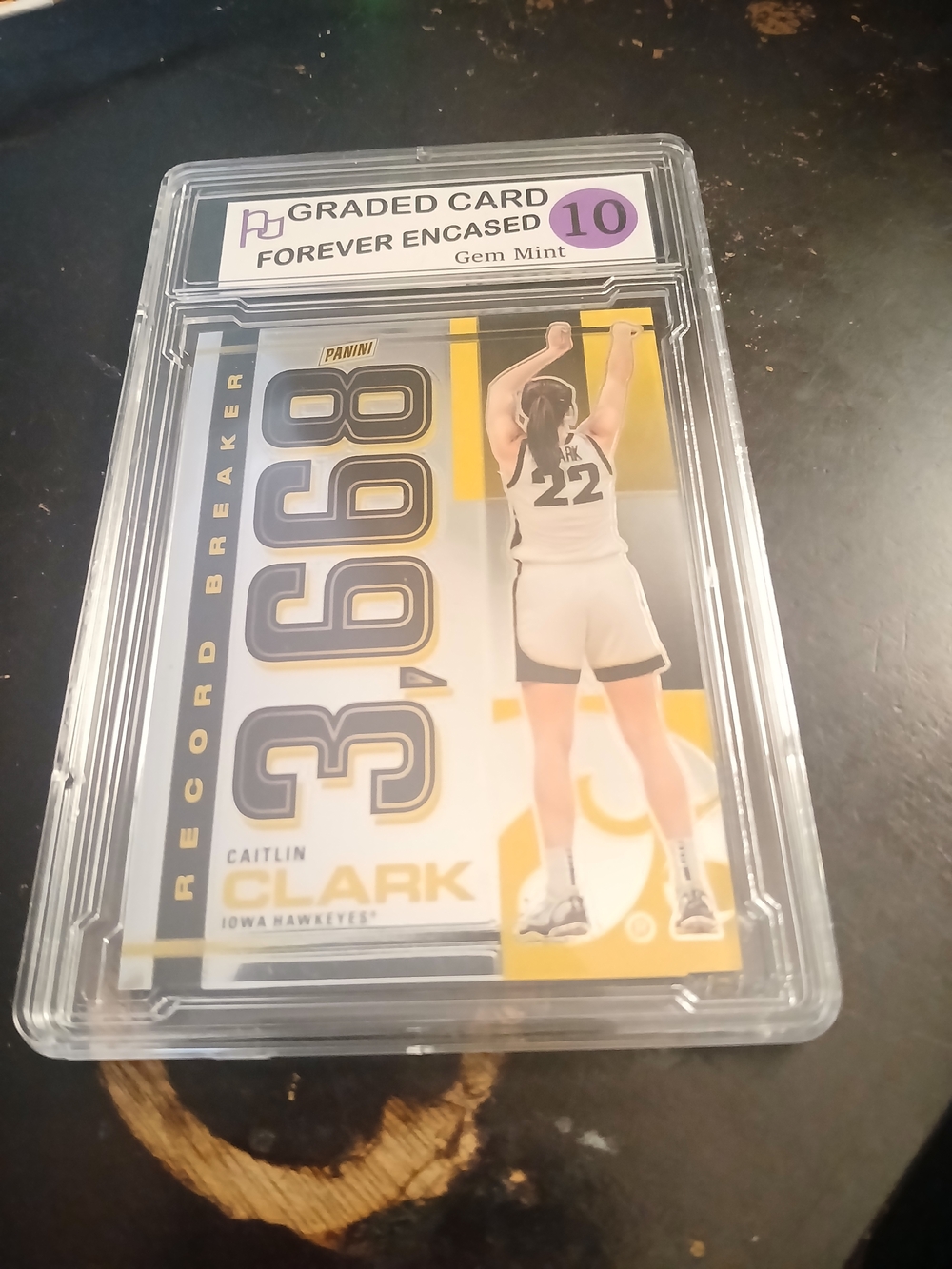 Panini Caitlin Clark Record Breaker Rookie Gem Mint 10
